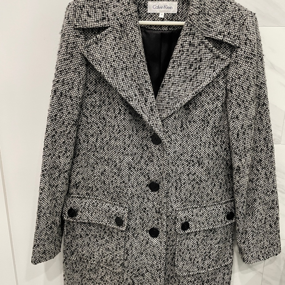 Calvin Klein Women’s Tweed Peacoat